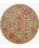 Nourison Home Somerset ST90 5'6"x5'6" Round Area Rug
