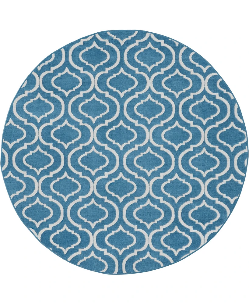 Nourison Home Jubilant JUB19 5'3"x5'3" Round Area Rug