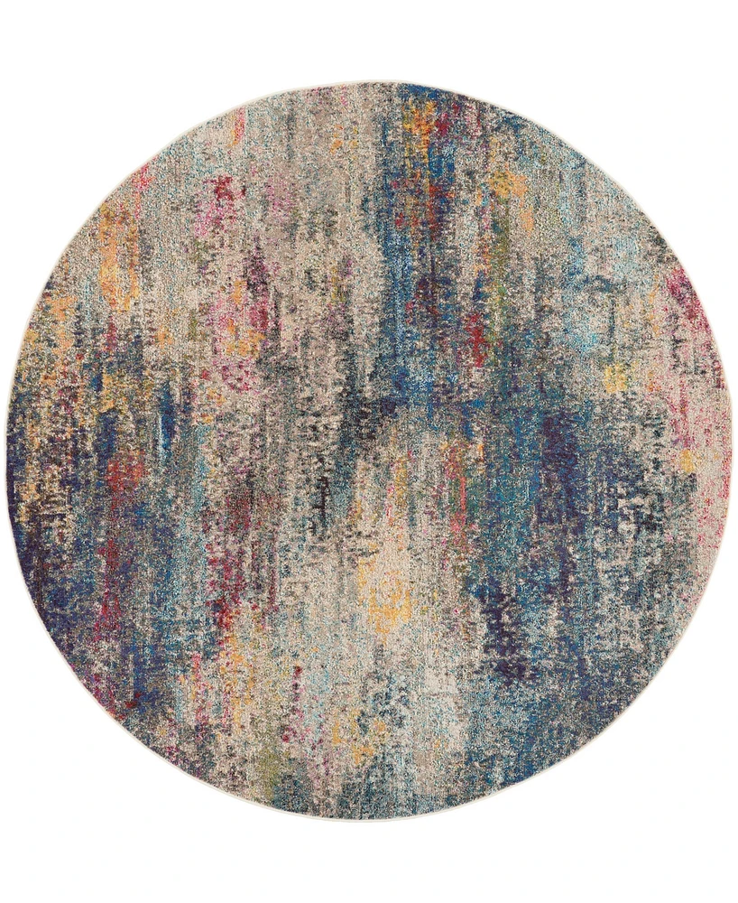 Nourison Home Celestial CES16 7'10"x7'10" Round Area Rug