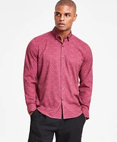 Alfani Men's Alfatech Zig-Zag Shirt, Exclusively at Macy's