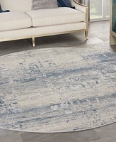 Nourison Home Rustic Textures RUS10 7'10"x7'10" Round Area Rug