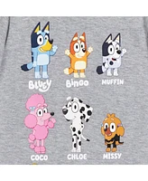 Toddler| Child Bluey Winton Snickers Honey Muffin Bandit Dad Chili Mom Missy Chloe Coco Bingo Girls 2 Pack T-Shirts