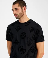 Guess Men's Relaxed-Fit Peony Logo Graphic T-Shirt