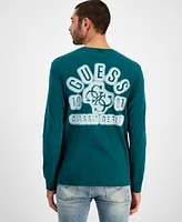 Guess Men's Quattro G Relaxed-Fit Logo Graphic Long-Sleeve T-Shirt