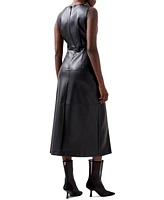 French Connection Women's Elettra Faux-Leather Dress