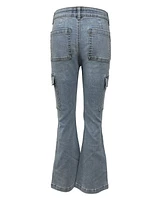 Imperial Star Girls Cargo Flare Denim Jean