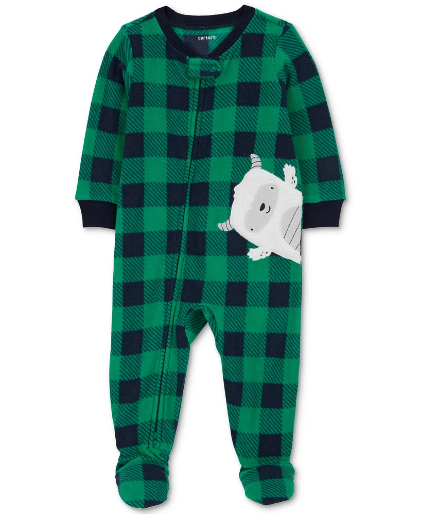 Carter's Baby 1-Piece Abominable Snowman Fleece Footed Pajamas