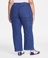 On 34th Trendy Plus High-Rise Carpenter Jeans, Exclusively at Macy's