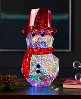 Seasonal Prismatic Snowman Led Lights 16.14"