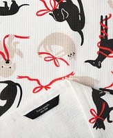 Kate Spade New York Holiday Pets Kitchen Towel, Oven Mitt & Potholder, Set of 4