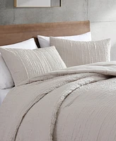 Kenneth Cole New York Serenity Wavy Lines Embossed -Pc. Comforter Set