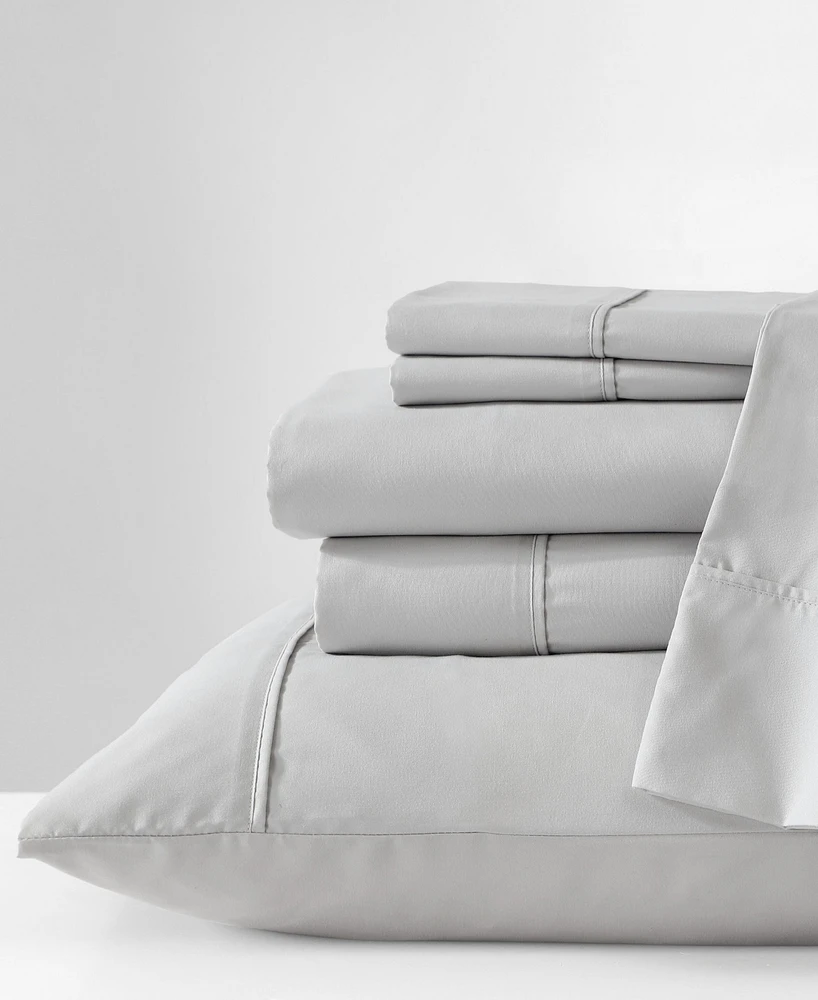 Closeout! Kenneth Cole New York Solution Solid Microfiber 4-Pc. Sheet Set, Twin