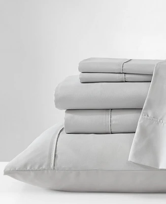 Closeout! Kenneth Cole New York Solution Solid Microfiber 4-Pc. Sheet Set, Twin