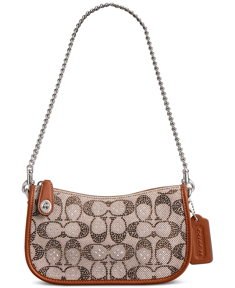 Coach Swinger Signature Jacquard Shoulder Bag