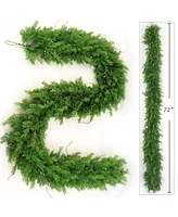 Floral Home 6' Juniper Garland with Green Berries & Brown Twigs