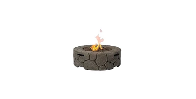 Mondawe 9'' H x 28'' W Fibre Reinforced Concrete Outdoor Fire pit