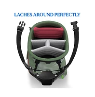 SereneLife Foldable 3-Wheel Golf Push Cart with Deluxe Scorecard Holder