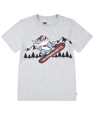 Levi's Big Boys Santa on The Slopes Tee