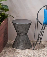 Simplie Fun Nevada Mesh Hourglass Outdoor Side Table