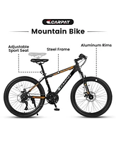 Simplie Fun 26 Inch Mountain Bike, Shimano 21 Speeds with Mechanical Disc Brakes, High