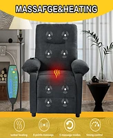 Streamdale Furniture Recliner Chair with Message and Heater, Recliner Chair for Adult, Manual Control Message Chair