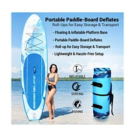 SereneLife Rising Flow Stand-Up Paddle-Board (Sup) with Waterproof Mobile Phone Case, 10'6"