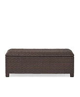 Santiago Pe Wicker Storage Bench