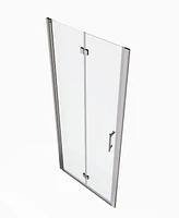 1 3/8" adjustment, universal pivot shower door, with 1/4" tempered glass