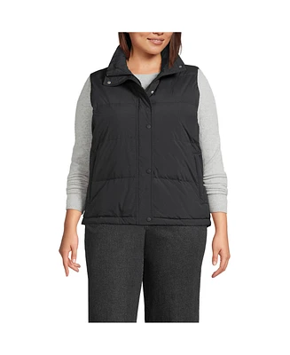 Lands' End Plus Wide Channel 600 Down Puffer Vest