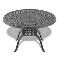 (Cushions In Random Colors)5-Piece Set Of Cast Aluminum Patio Furniture With Cushions