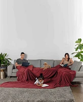 Truly Soft Velvet Plush Family Blanket, 110" x 120"