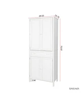 Streamdale Furniture 70.87" Tall Kitchen Pantry, Storage Cabinet, Kitchen Cabinet, Drawer and Adjustable Shelves, for Kitchen, Dining Room, White