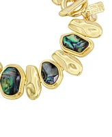 Robert Lee Morris Soho Abalone Molten Link Bracelet