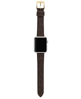 Michael Kors Brown Pvc Strap for Apple Watch, 38-45mm