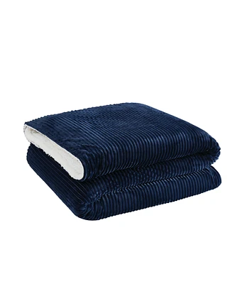 Brooklyn Loom Corduroy Sherpa Blanket, 50" x 70"