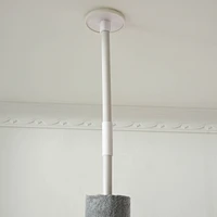 85.5" Cat Tree Height Adjustable Floor-to-Ceiling 4-Tier Kitty Climbing Activity Center Condo Cat Toy with Scratching Post Hanging Balls Play Res