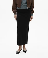 Mango Women's Long Pencil Skirt