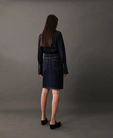Mango Women's Denim Short Skirt
