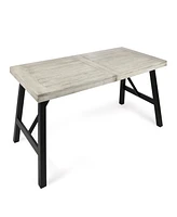 Valverde 3-Piece Gray Acacia Wood Picnic Dining Set
