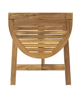 Westmont Half-Round Bistro Table, Natural