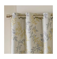 Printed Botanical Blackout Curtain Panel