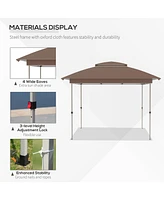 12' x 12' Pop Up Canopy Tent with Netting and Carry Bag, Instant Sun Shelter with 137 sq.ft Shade, Tents for Parties, Height Adjustable, for Outdoor,