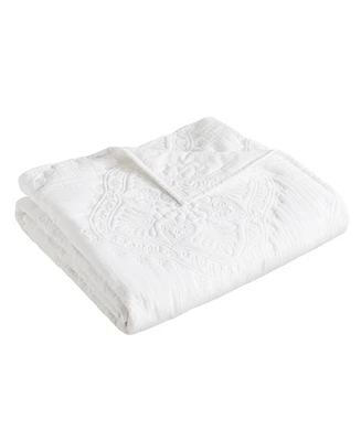 Levtex Muslin Stitch Stitching Quilted Throw, 50" x 60"