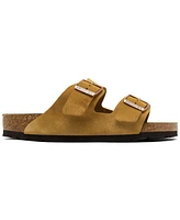 Birkenstock Men's Arizona Suede Leather Soft Footbed Sandals from Finish Line