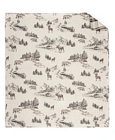 Levtex Lodge Toile Reversible Quilted Throw, 50" x 60"