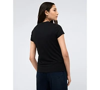 Kenneth Cole Women's Crew Neck Short Sleeve Graphic T-Shirt