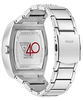 Guess Men's Multi-Function Silver Tone Steel Watch 43mm