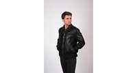 Furniq Uk Men's Leather Jacket, Black, Created for Macy's