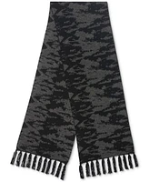 Karl Lagerfeld Men's Camouflage Fringe-Trim Scarf