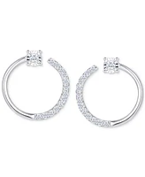 2-Pc. Set Diamond Circle Pendant Necklace & Matching Circle Stud Earrings (1/3 ct. t.w.) in Sterling Silver